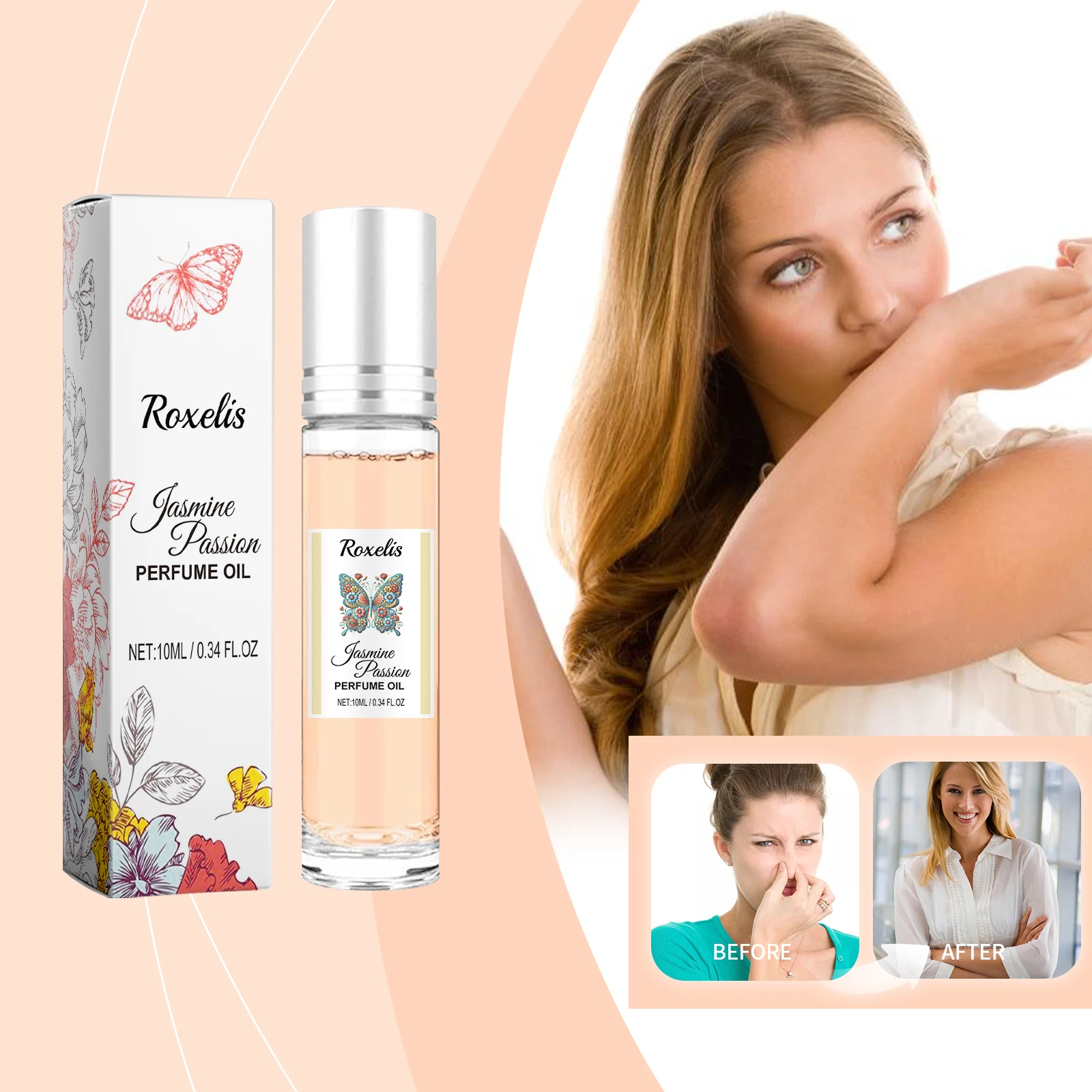 Roxelis Jasmine Eau De Cologne Long Lasting Charming Fragrance_voghion.com