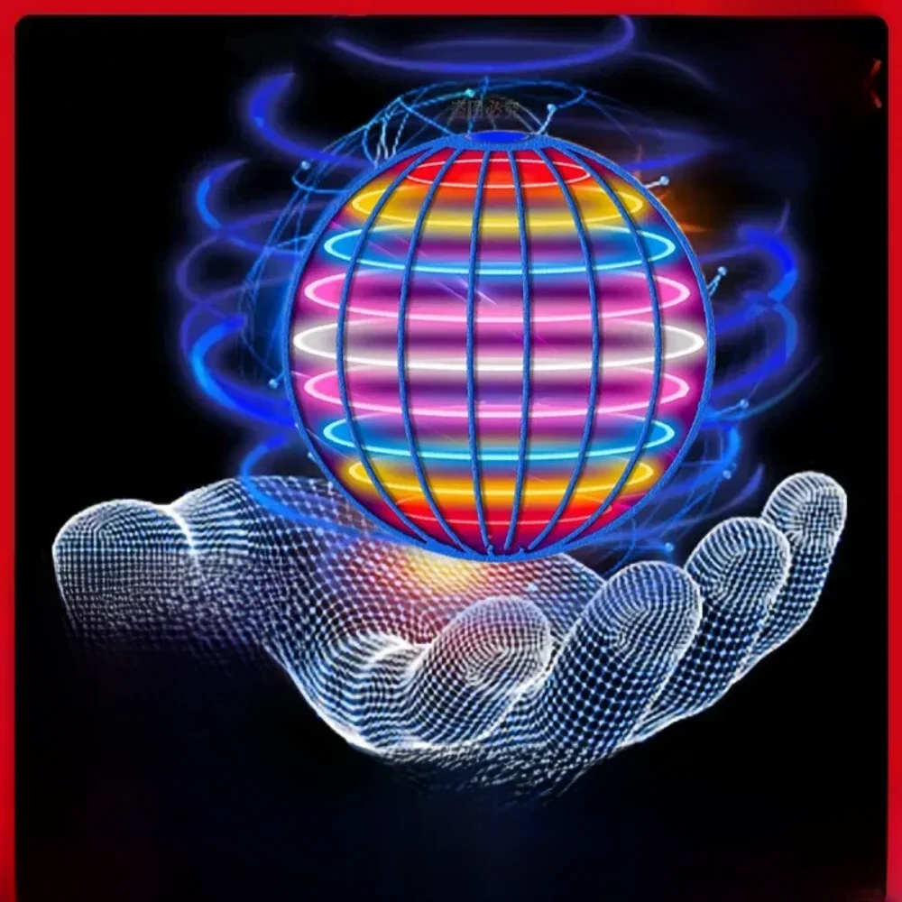 Latająca piłka Boomerang Flyorb Magic z oświetleniem LED Drone Hover Ball Fly Nova Orb Flying Spinner Fidget Toys Dzieci Prezent rodzinny — zdjęcie 2