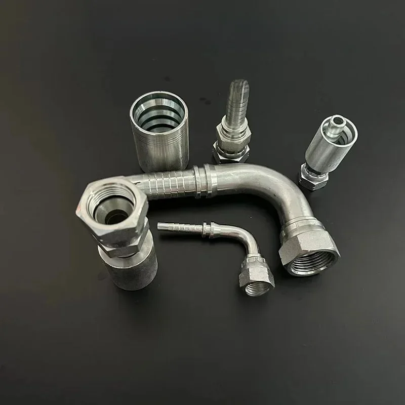 Wysokociśnieniowy wąż hydrauliczny NPT 7/16 1/2 9/16 3/4 7/8 1-1/16 do rur 6mm-38mm Złącze zaciskane z kolcem — zdjęcie 2