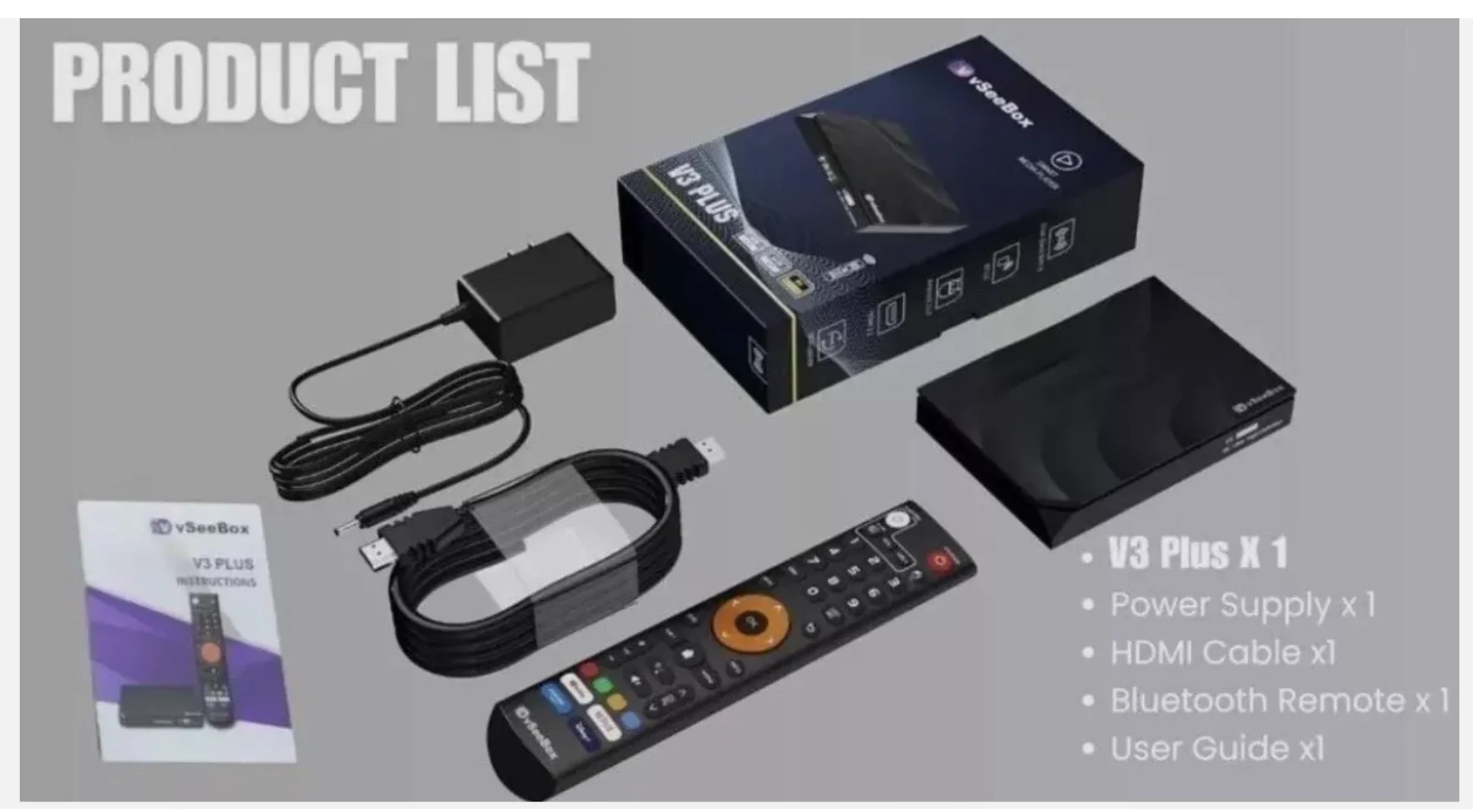 Скидка - Купите 3, получите 2 бесплатно для оригинальной VSeeBox V3 Plus 8k HDMI Andriod 11 Smart Box с голосовым управлением, 4 ГБ DDR3, 64 ГБ Скидка - Купите 3, получите 2 бесплатно для оригинальной VSeeBox V3 Plus 8k HDMI Andriod 11 Smart Box с голосовым управлением, 4 ГБ DDR3, 64 ГБ