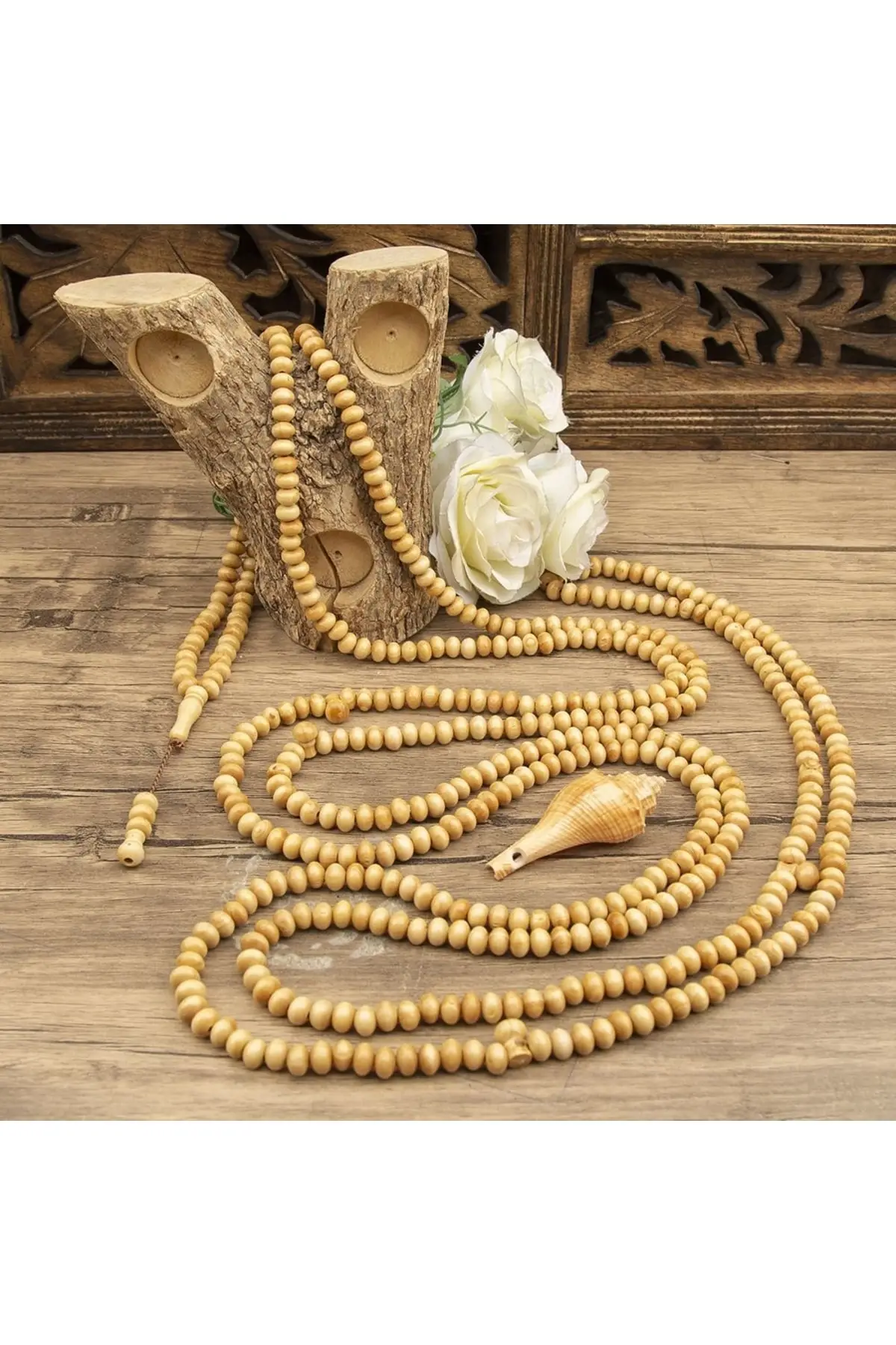 Jumbo Size Boxwood Wooden Rosary 10 mm 500 prayer beads Muslim Rosary Dhikr Dhikr Rosary Subha Buddhist Buddha Necklace Bracelet