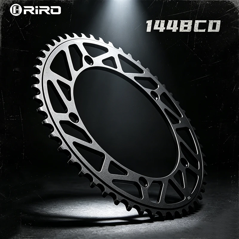 

Велосипедная цепная звездочка RIRO 144BCD для трековых велосипедов, 48T 49T 51T, для фикс-байков, одинарная, с вылетом 1 мм, для велосипедных шатунов