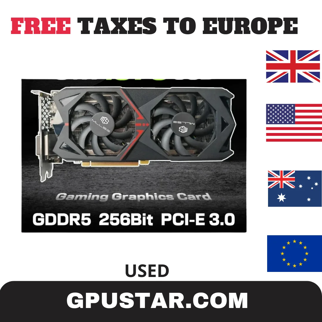 USED Graphics Cards AMD Radeon RX580 2048SP 8G GDDR5 256bit HDMI+DP*3+DVI Video Card For Desktop Gaming Computer GPU RX 580