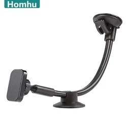 Universal Magnetic Phone Holder Car Long Braço Windshield Dashboard Magnet Car Holder Mount Dock Para Telefone Mobile Stand Para iPhone suporte para celular suporte magnetico celular para carros suporte de celular para