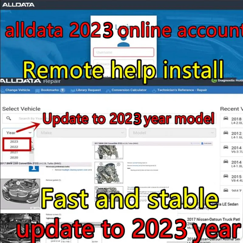 

2023 Alldata Repair Online Software 2023 Year All Data 2023 softwar for cars Diagnostic Tool with Teamviewer Remote Install free