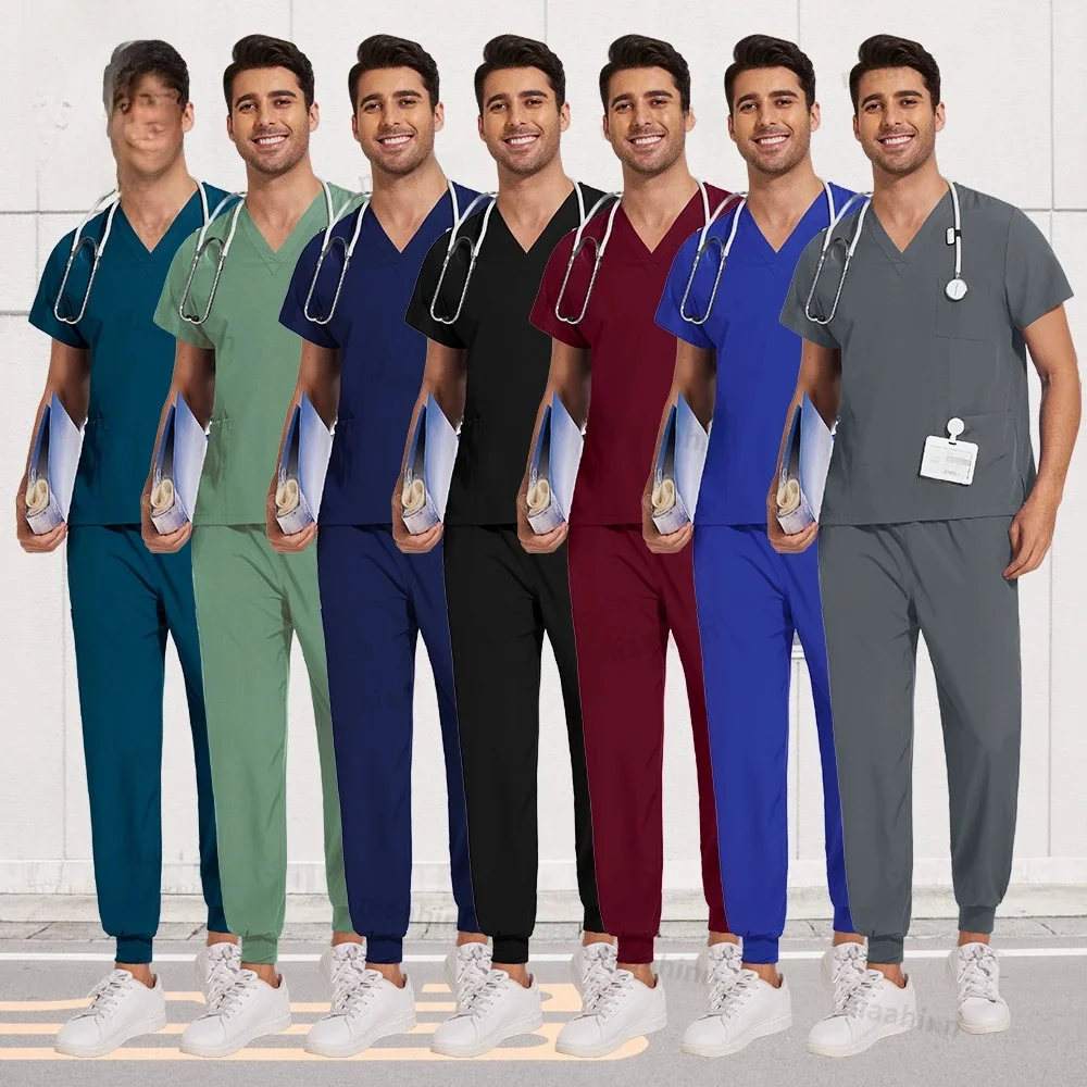Gommages pour hommes et femmes, vente en gros, uniformes de jogging médical, accessoires pour infirmières, clinique dentaire, toilettage pour animaux de compagnie, ensembles de pantalons