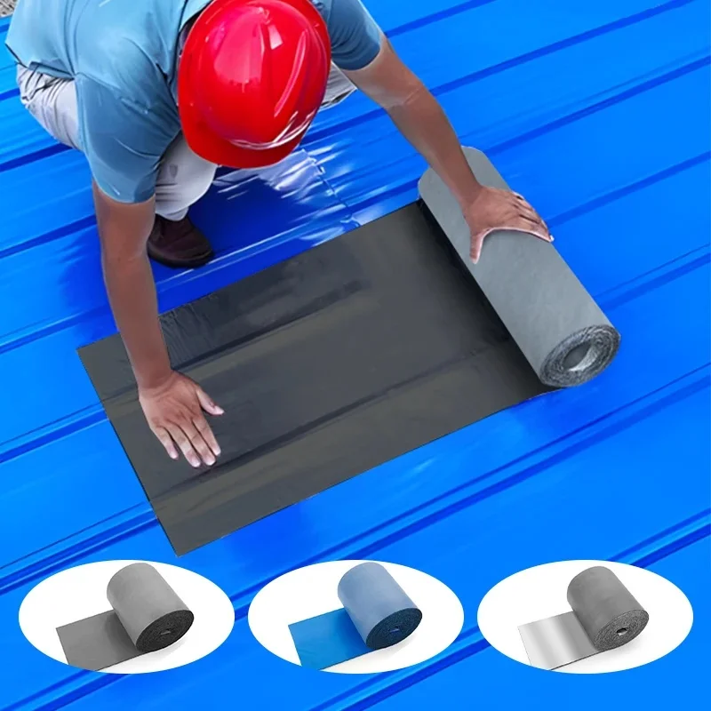 Waterdichte tape, waterdicht opgerold materiaal en zelfklevende dakkit heeft de functies van warmte-isolatie/geluidsisolatie - afbeelding 2