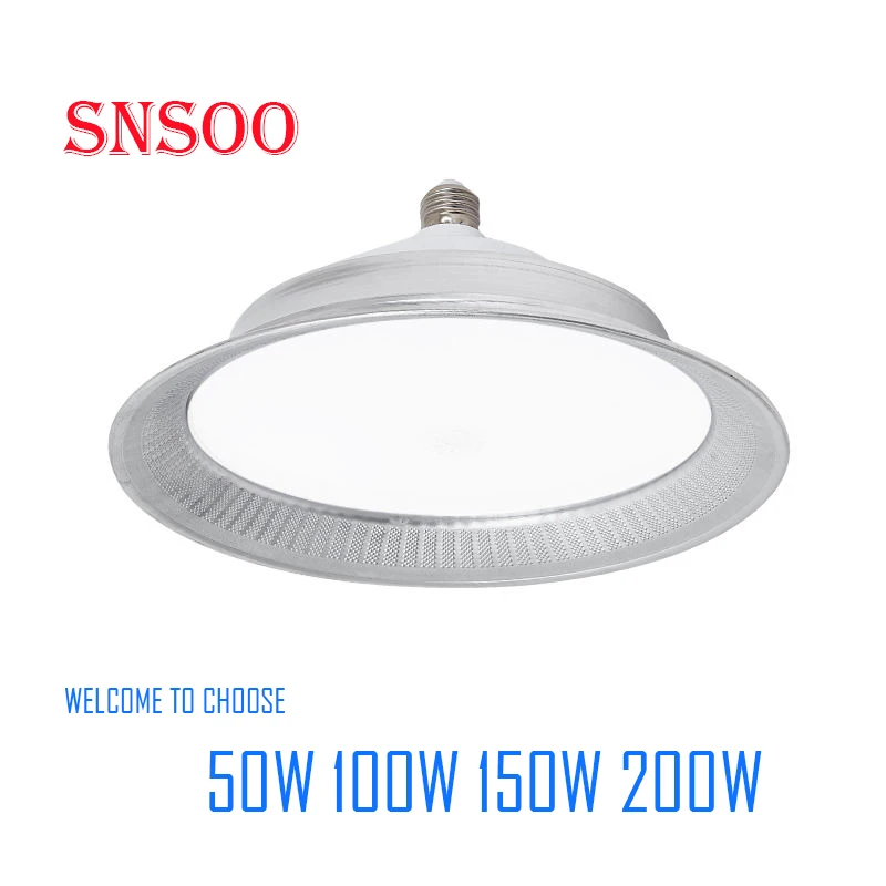 

6PCS Popular sale water proof new 50w 100w 150W 200W E27 LED Mining Lamp Workshop Big Shopping Mall Industrial Factory Lighting