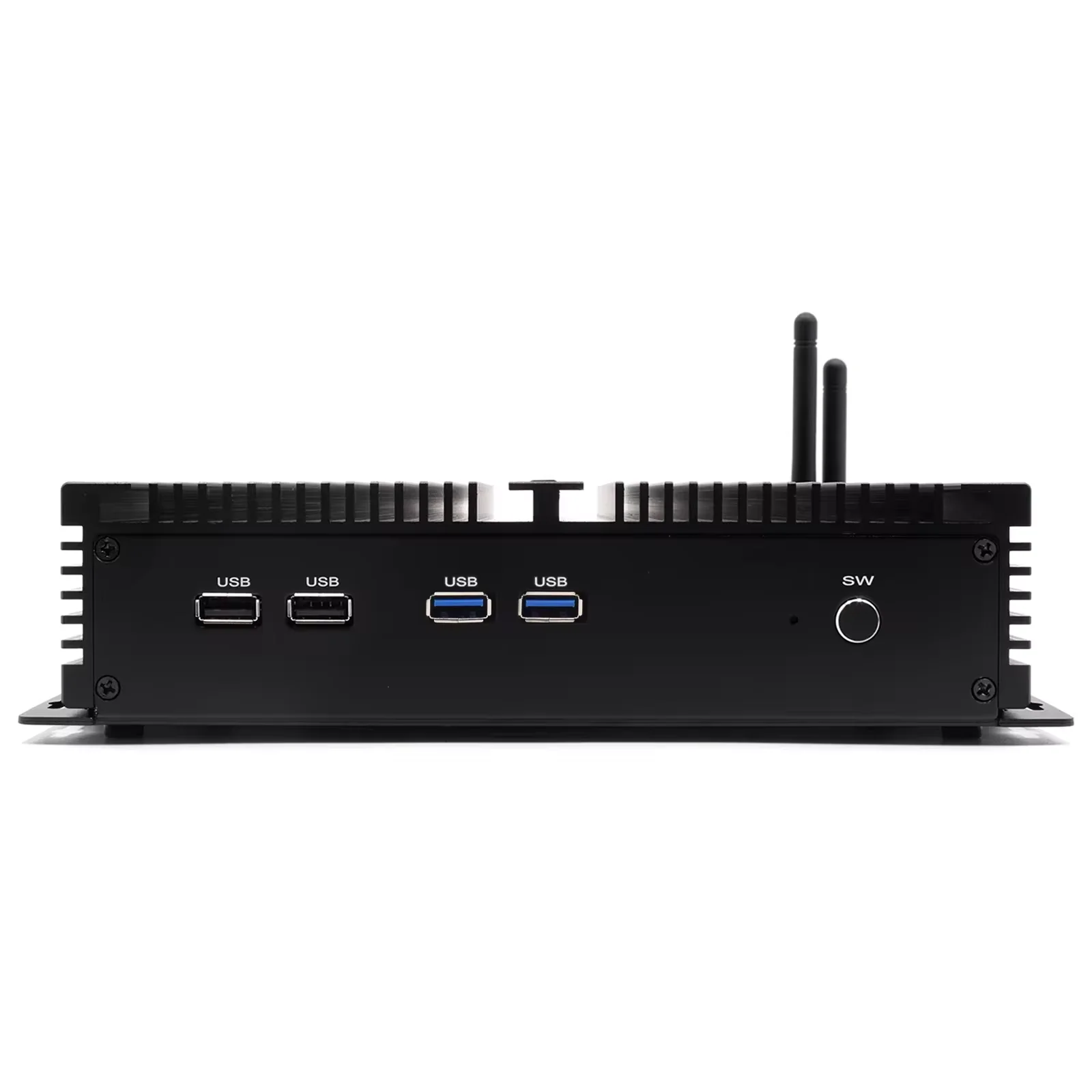 

HYSTOU Industrial Mini PC Fanless Intel Core I7 8550U DDR4 MAX to 64GB SSD Dual Display 6*COM 2*LAN 6*USB Win10/11 Linux support