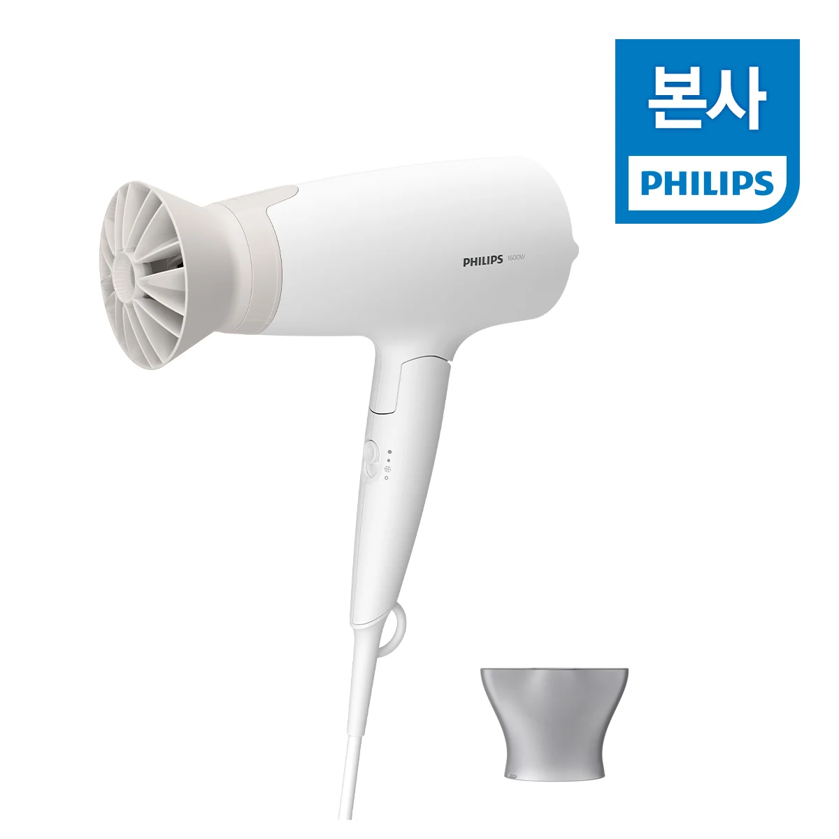 Philips Series 3000 Dual AirCare Hair Dryer BHD308/69, Silk White