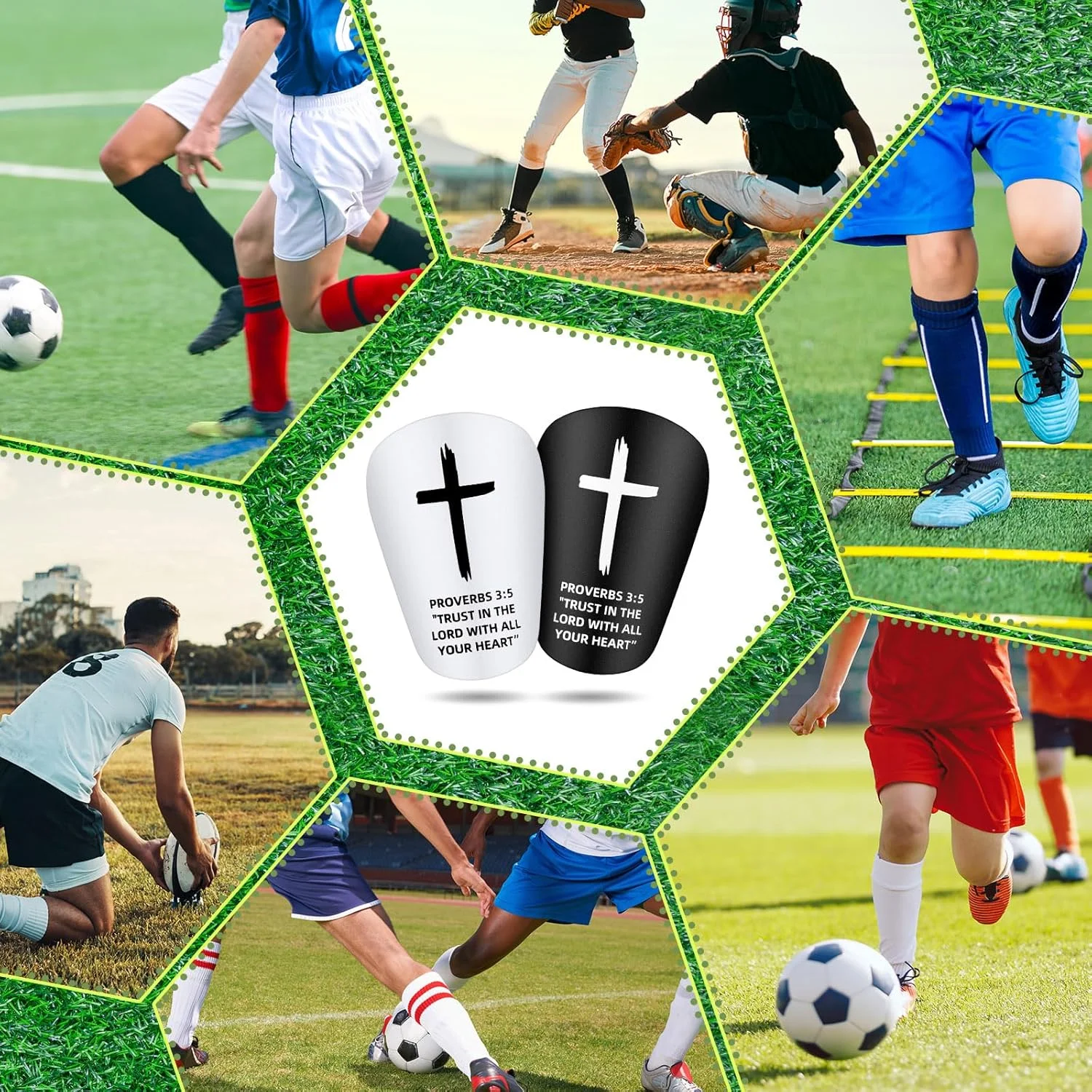 

Mini Soccer Shin Guards, 2Pcs Kids Multicolor Soccer Mini Match Protective Equipment EVA Shin Pad for Boys Girls Youth Children