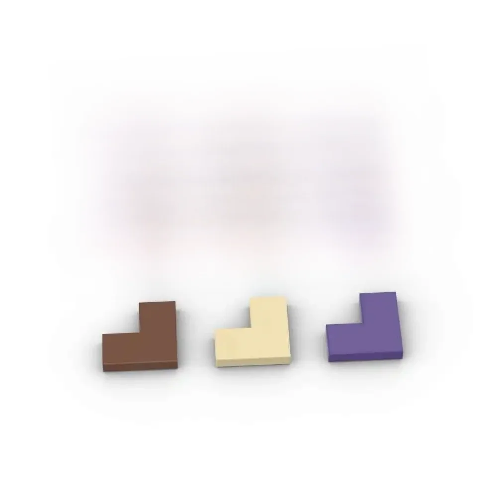 MOC – blocs de construction d'angle 14719 2x2, 10 pièces, Kit de plaques de pneus, château de maison, briques, Puzzle de particules, jouets pour enfants, cadeaux d'anniversaire et de noël