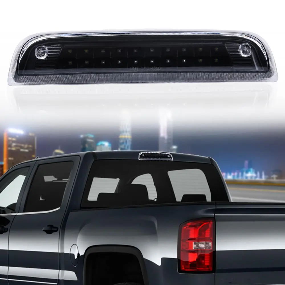

Подходит для 14-18 Silverado/Sierra с прозрачными линзами, задний 3D светодиодный 3-й стоп-сигнал, грузовая лампа