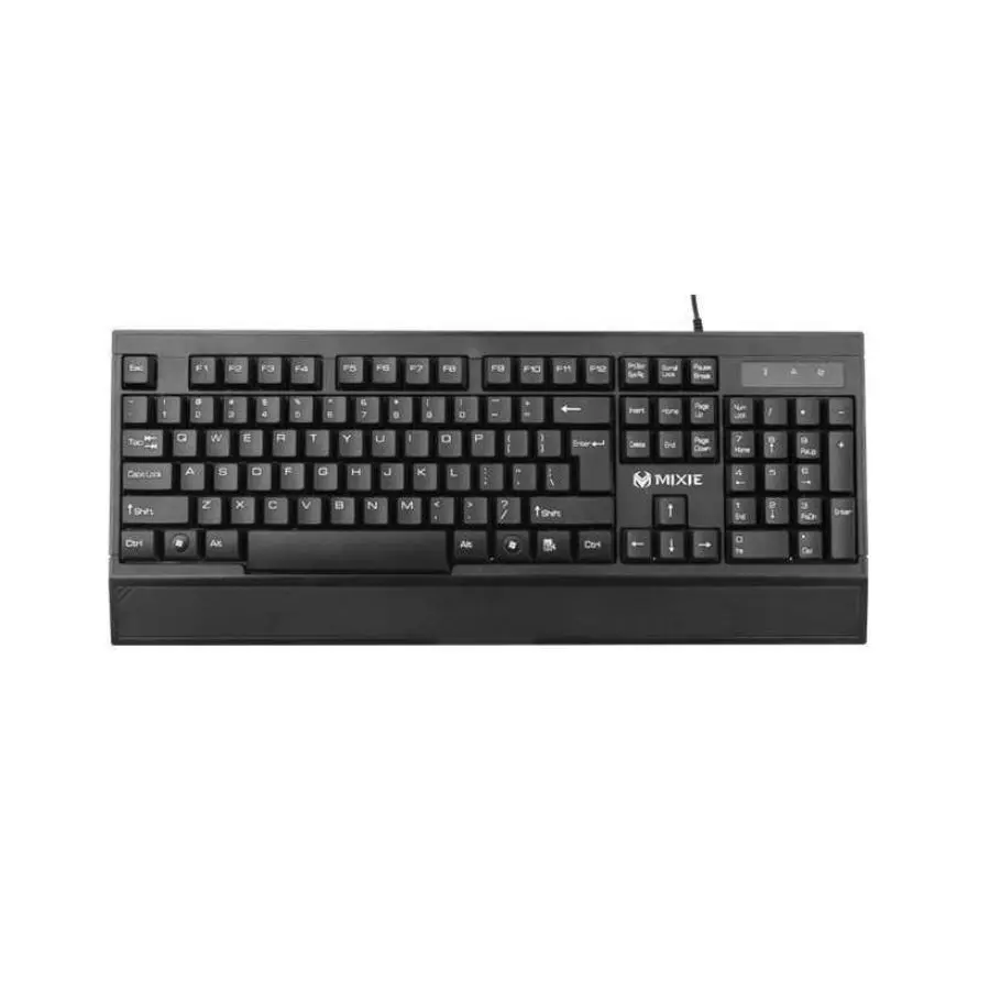 Keyboard With Ergonomic Wire Black Mixie X200