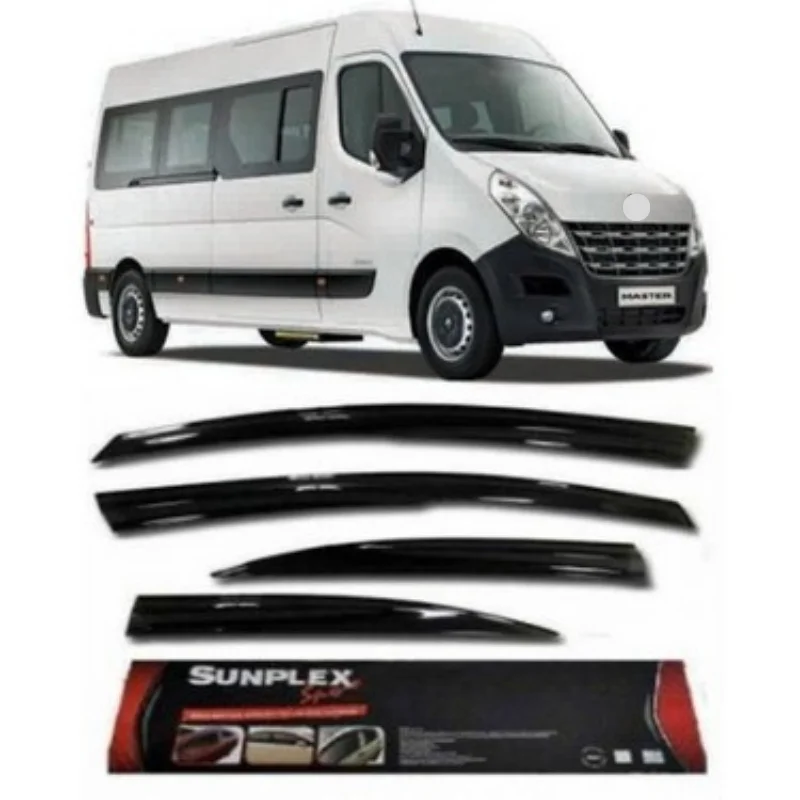 Car window accessories for Renault Master 2010-2020 Sport Style window deflector rain cover visor awnings Exterior Accessory