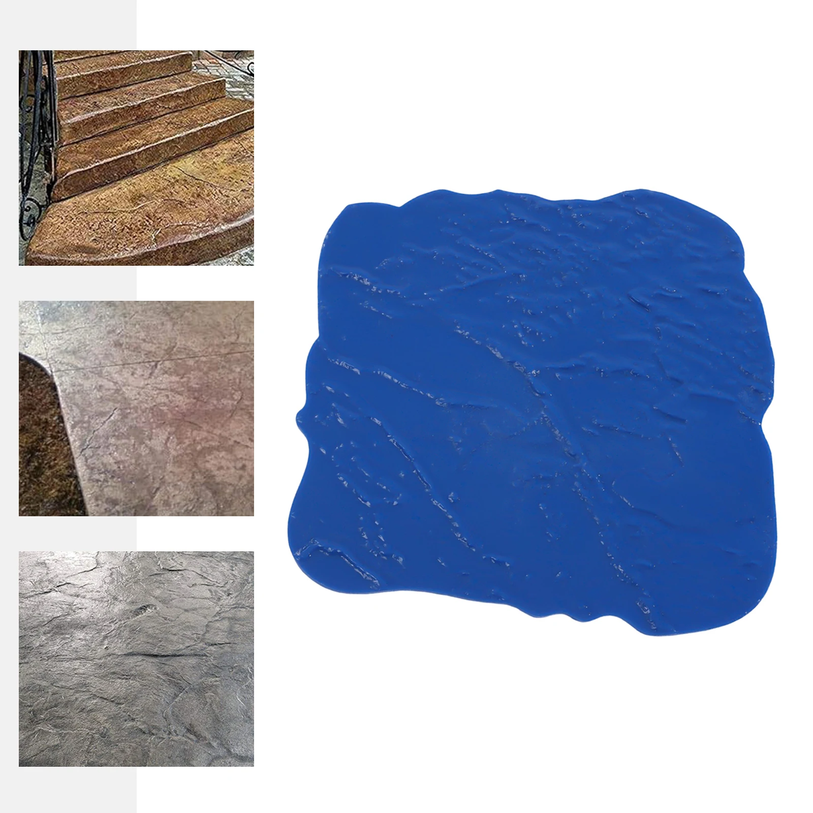 

Slate Seamless Texture Stamps Mats Skin Concrete Cement Stamping Pattern 18x18" Uniform Floor Pattern for Imprinting Concrete