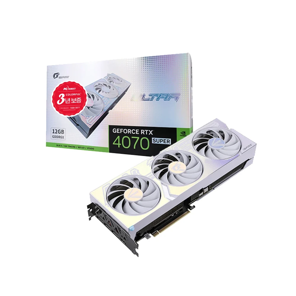 ( SOLD OUT )COLORFUL iGame GeForce RTX 4070 SUPER ULTRA OC D6X12GB White