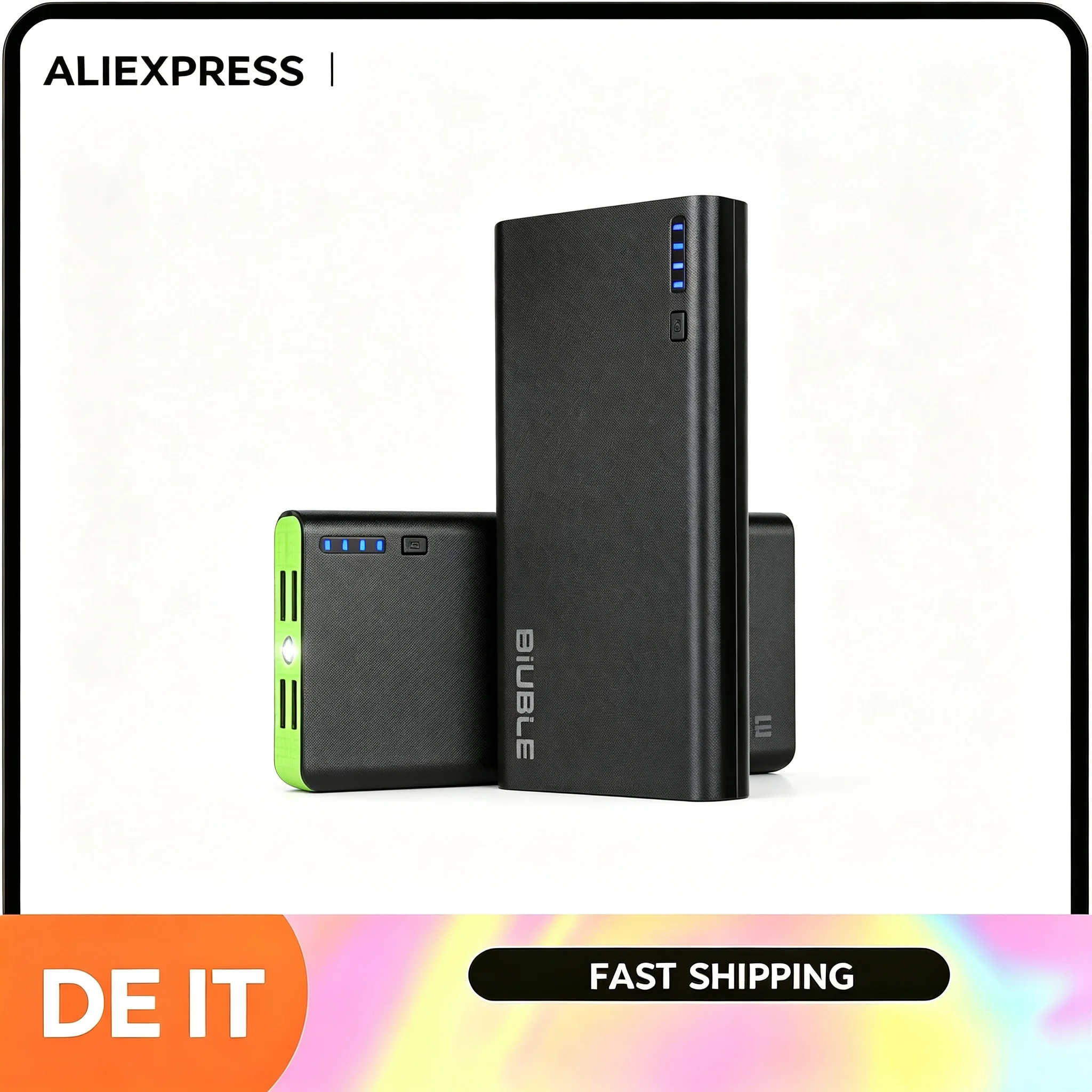 Power Bank a Ricarica Rapida 100% 20000 mAh, Capacità Elevata, Caricabatterie Portatile per iPhone Xiaomi Huawei Samsung
