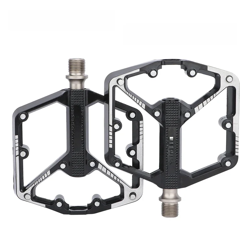 AliExpress MEROCA Ultralight Sealed Bearing Pedal Non-slip Al Alloy Multi Specification Plating/Black Use for MTB BMX Road Bike about 410g