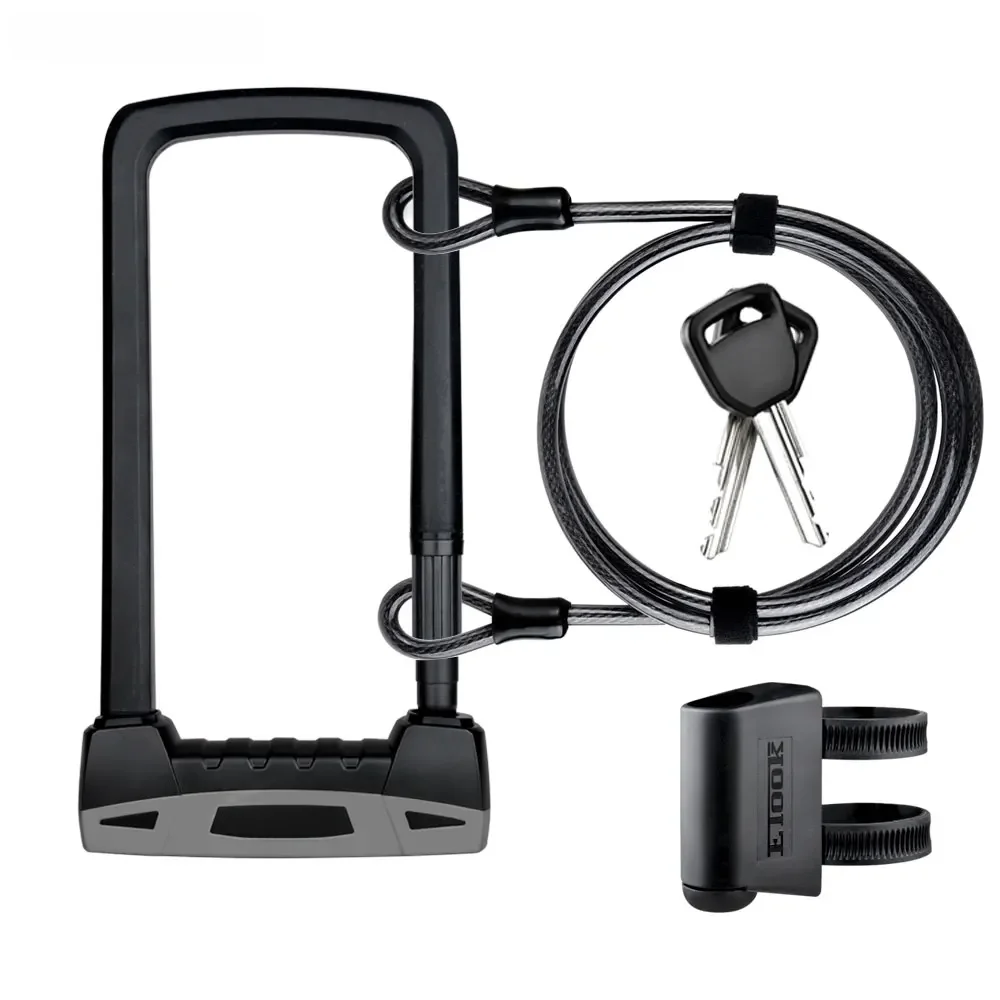 Etook Fiets U Lock Anti-Diefstal Stalen Kabel Beveiliging Fiets Accessoires Fiets Slot Heavy Duty Mtb Mountainbike Lock U-Lock - afbeelding 2