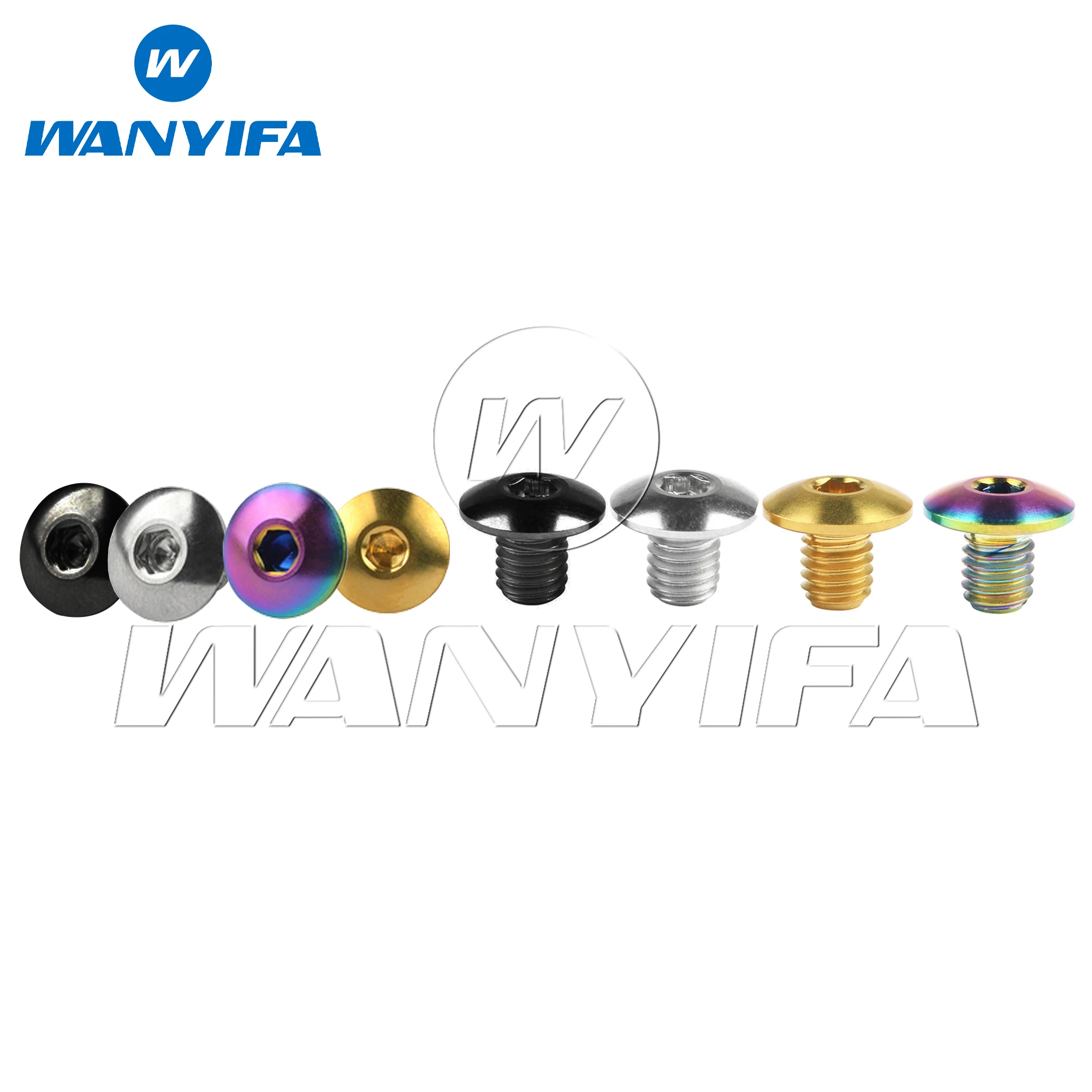 Wanyifa 2pcs Titanium Bolt M5 Bike Brake Handle Oil Cap Screws for Bicycle Shimano XT XTR Oil Cylinder Lid Brake Lever Disc