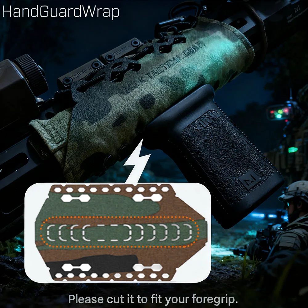 

Universal Tactical Handguard Cover for Ar15 Hk416 Mcx Rifle, Outdoor Hunting Shooting Protective Heat Guard Cloth Panel