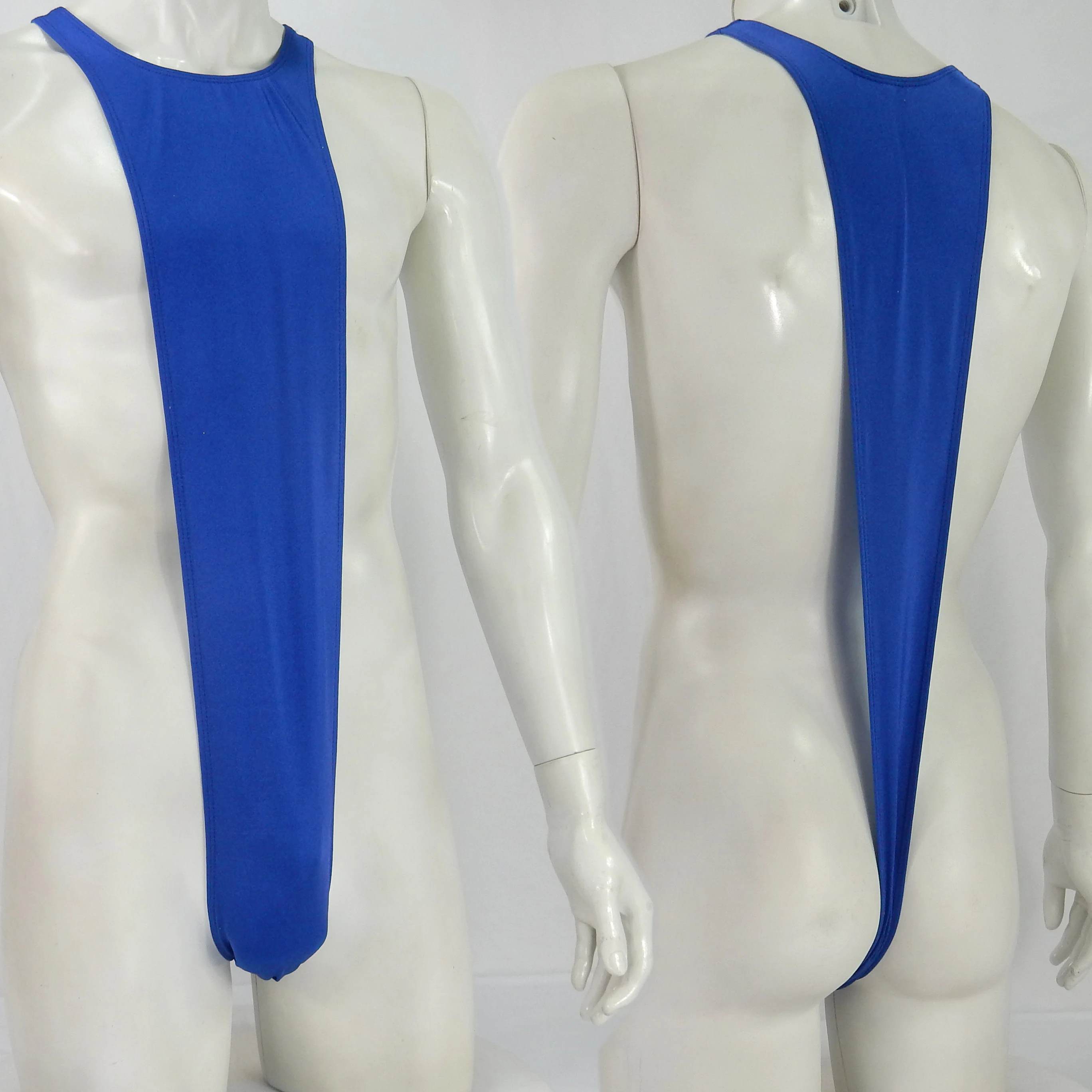 

Mens G8881 Thong Bodysuit Stretch High Cut Borat Mankini Custom Made Available swimwear fabric