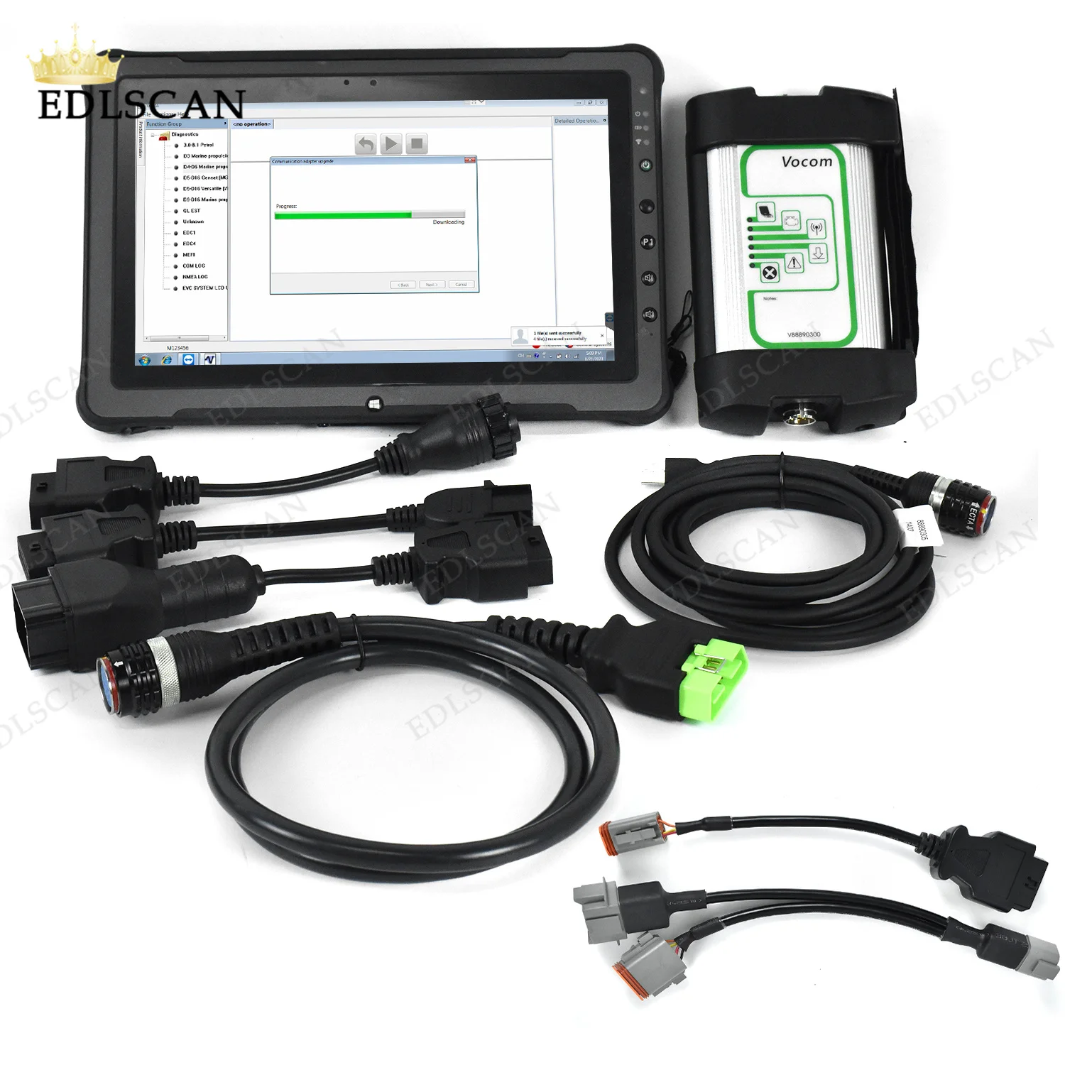 ​Newest scanner Marine industrial generator for VOCOM1 vocom 88890300 with 2.8.150 Penta vodia Vodia5+F110 Tablet diagnostic too