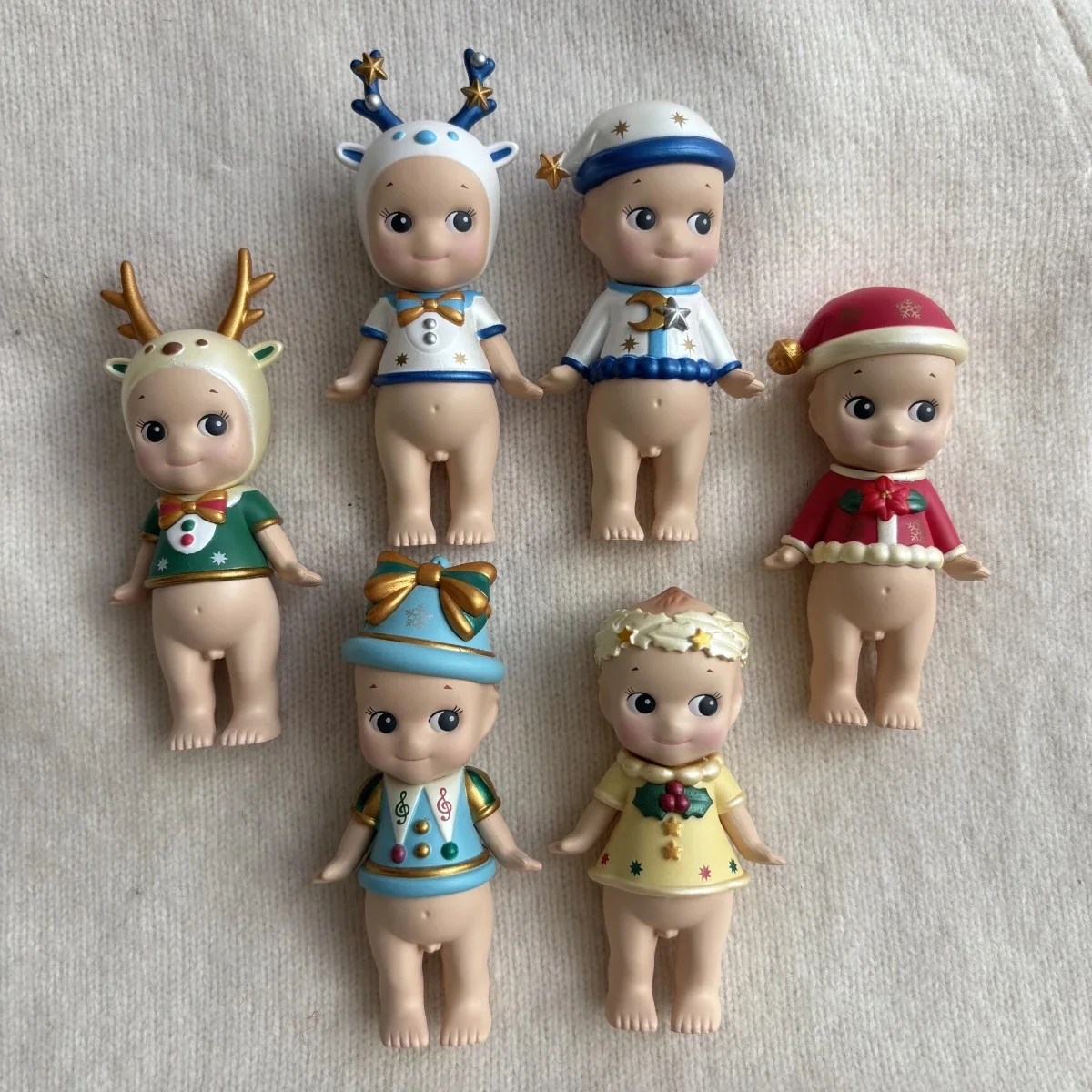 Sonny Angel Mini Figure série de noël 2018 sans boîte sans sac boîte aveugle classique Santa renne cloche SAS65371