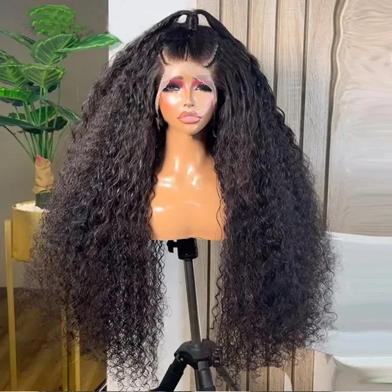 

30 36 Inch 300% Density HD 13x413x6 Lace Deep Wave Human Hair Wigs Pre Plucked Glueless Wig Deep Curly Lace Front Wigs For Women