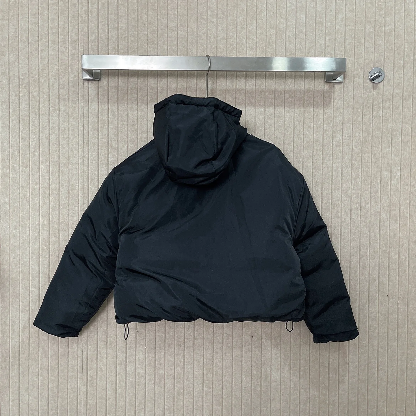 

Зима 2025 г., новое двустороннее хлопковое пальто с воротником-стойкой и принтом