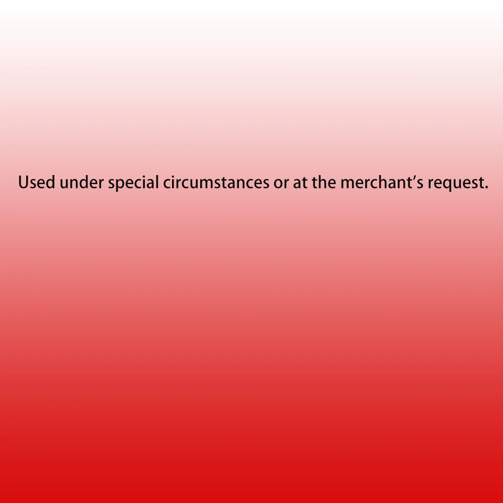 ادفع الفرق، وتفريغ التعبئة فقط، والدفع مقابل المنتجات المخصصة