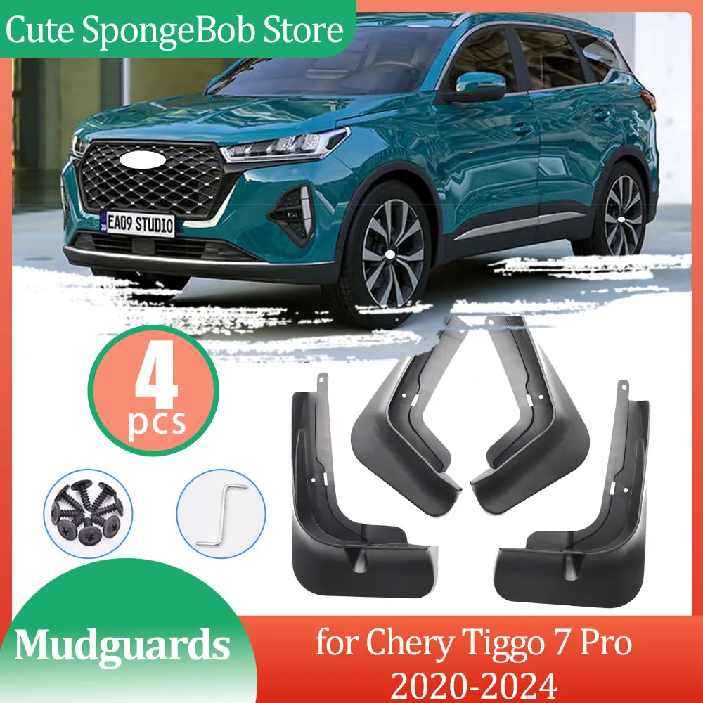 Брызговики для Chery Chirey Tiggo 7 Pro sporteteam 6 Ebro S700 2020 ~ 2024 2023, брызговики от грязи, брызговики, брызговики, аксессуары