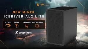 HOT SALES !!! BUY 5 GET 3 New IceRiver AL2 Lite 2Th/s 500W Alephium Miner ALPH Mining Asic Crypto Miner Blake3