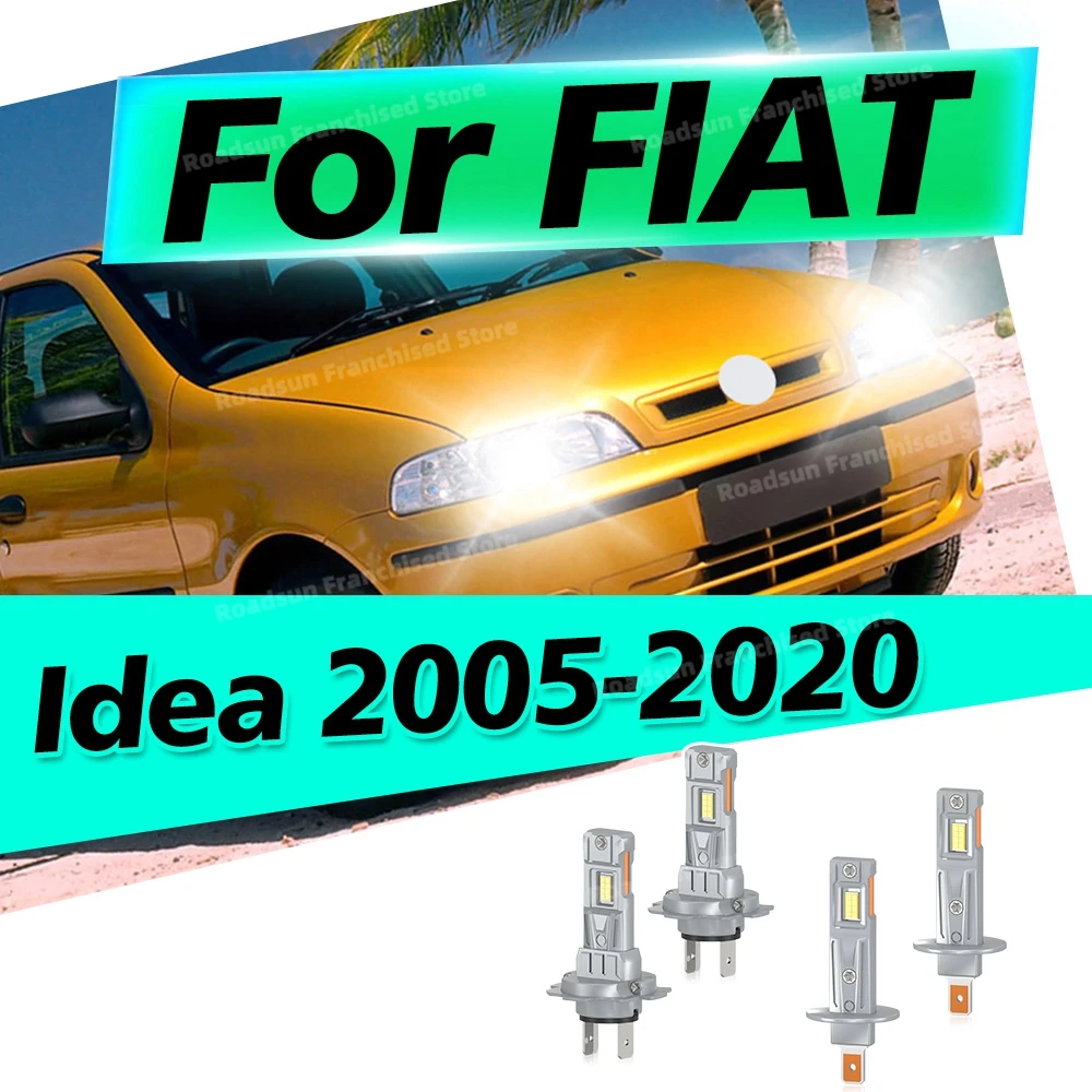 

Комплект передних фар для FIAT Idea 2005-2020 (2/4 шт.): дальний и ближний свет, 30000 лм