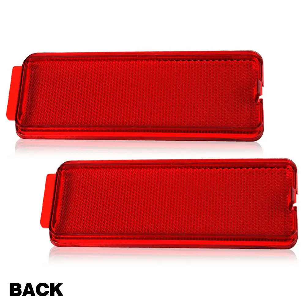 يصلح ل 99-07 فورد سوبر ديوتي F250-F450 2 قطعة الباب الأمامي أو الخلفي الأحمر لوحة عاكس الضوء #2