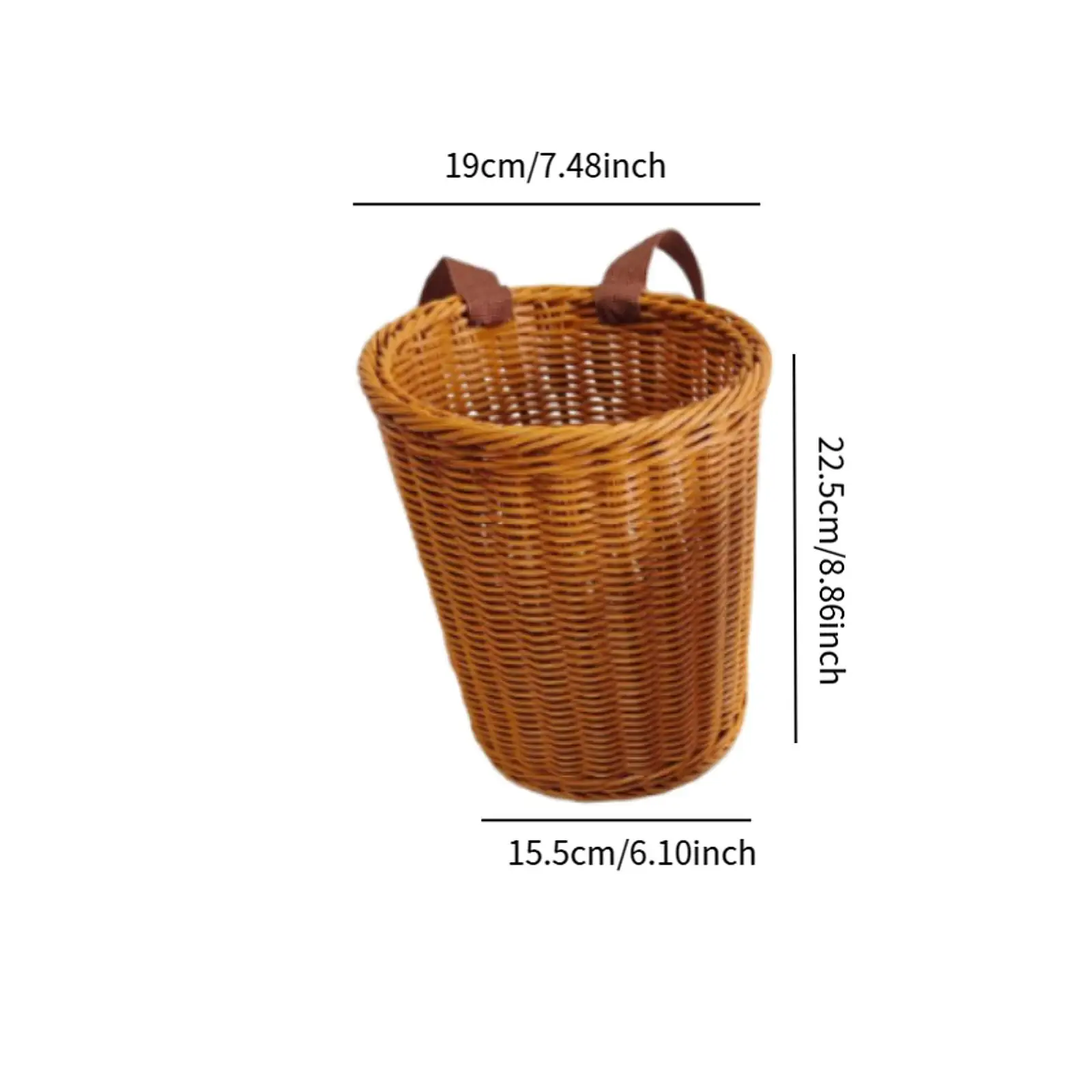 Rustic Basket Backpack Farm Camping Fishing Hand Woven Large Capacity Sturdy Fruit Basket Multipurpose Storage Picnic Basket view 6