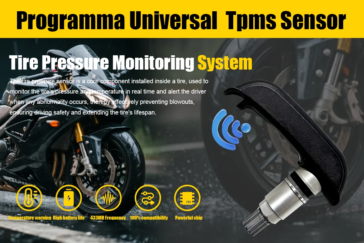 Motorrad TPMS Reifendrucksensor 433 MHz für BMW R1200GS R1200RT Ersatz für 36318532731 RDC Sensor – Detail 2