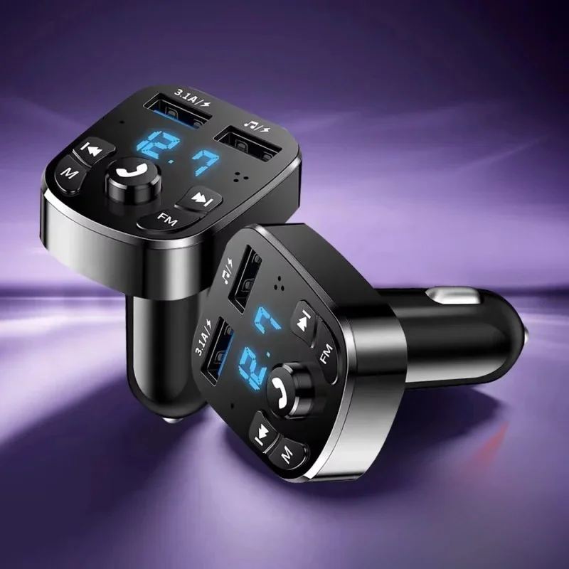 Lecteur Mp3 pour voiture, double USB, chargeur rapide, récepteur FM, Compatible Bluetooth 5.0, transmetteur FM, clé USB, prise, Kit de voiture, 1/3/6 pièces