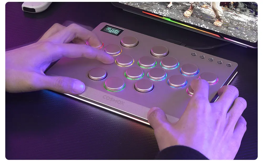 Haute42 Aluminiumlegierung Hitbox Hebellos-Arcade-Stick Kampfspiel Hitbox Controller für PC/PS4/PS5 Joystick Arcade-Controller – Detail 28