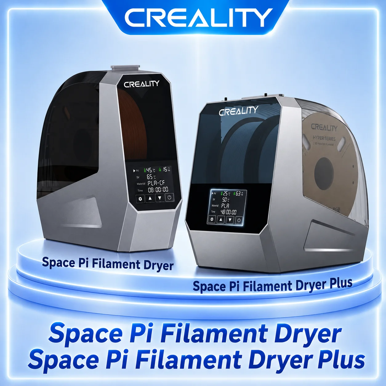 

CREALITY Official Space Pi Filament Dryer 3D Printer Filament Box 360° PTC Fast Heating Fits 1.75/2.85mm PLA PETG ABS TPU PA