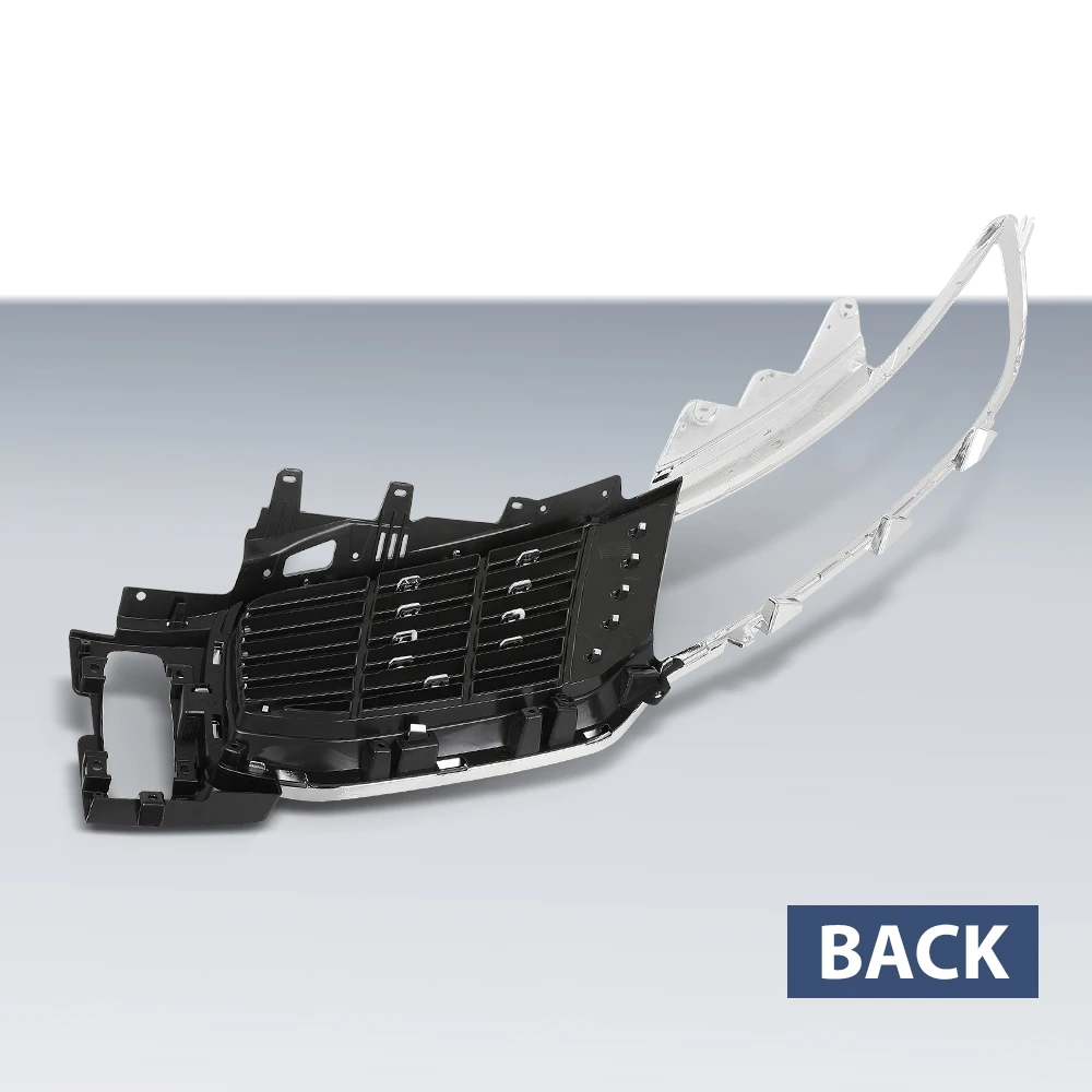 Front Grille Insert Passenger Side Right Side Suitable for 2016-2018 Lincoln Mkx Fo1200597 Fa1Z8200Aa Abs Chrome Durable Car Accessory