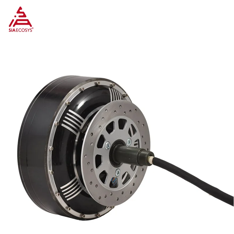 

QSMOTOR 8000W 273 50H V3 72V 96V 20kW 350N.m Peak Brushless DC Gearless Electric Car In Wheel Hub Motor From SIAECOSYS