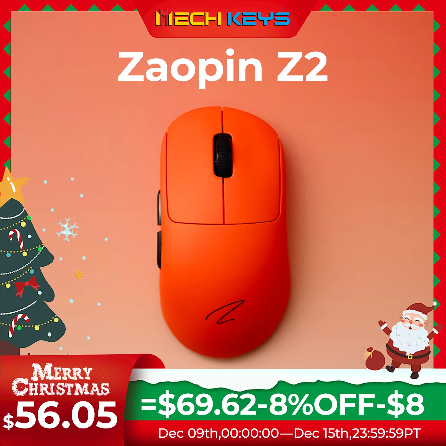 Mouse da gioco wireless Zaopin Z2 intercambiabile 26000 DPI Bluetooth Paw3395 Mouse E-Sport Nuovo mouse ergonomico 56g leggero per PC 2024