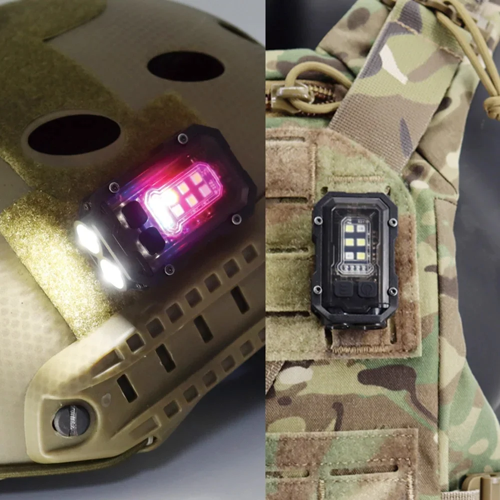 AliExpress VULPO USB Charging Outdoor Tactical Helmet Safety Flashing Light Survival Signal Light Waterproof Lamp For Hunting Hiking Cycling