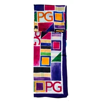 Bufanda de seda PG para mujer, bufanda de seda de estilo de alta moda para mujer, diseños de patrones únicos, regalo para mujer, bufanda de seda de estilo nicho