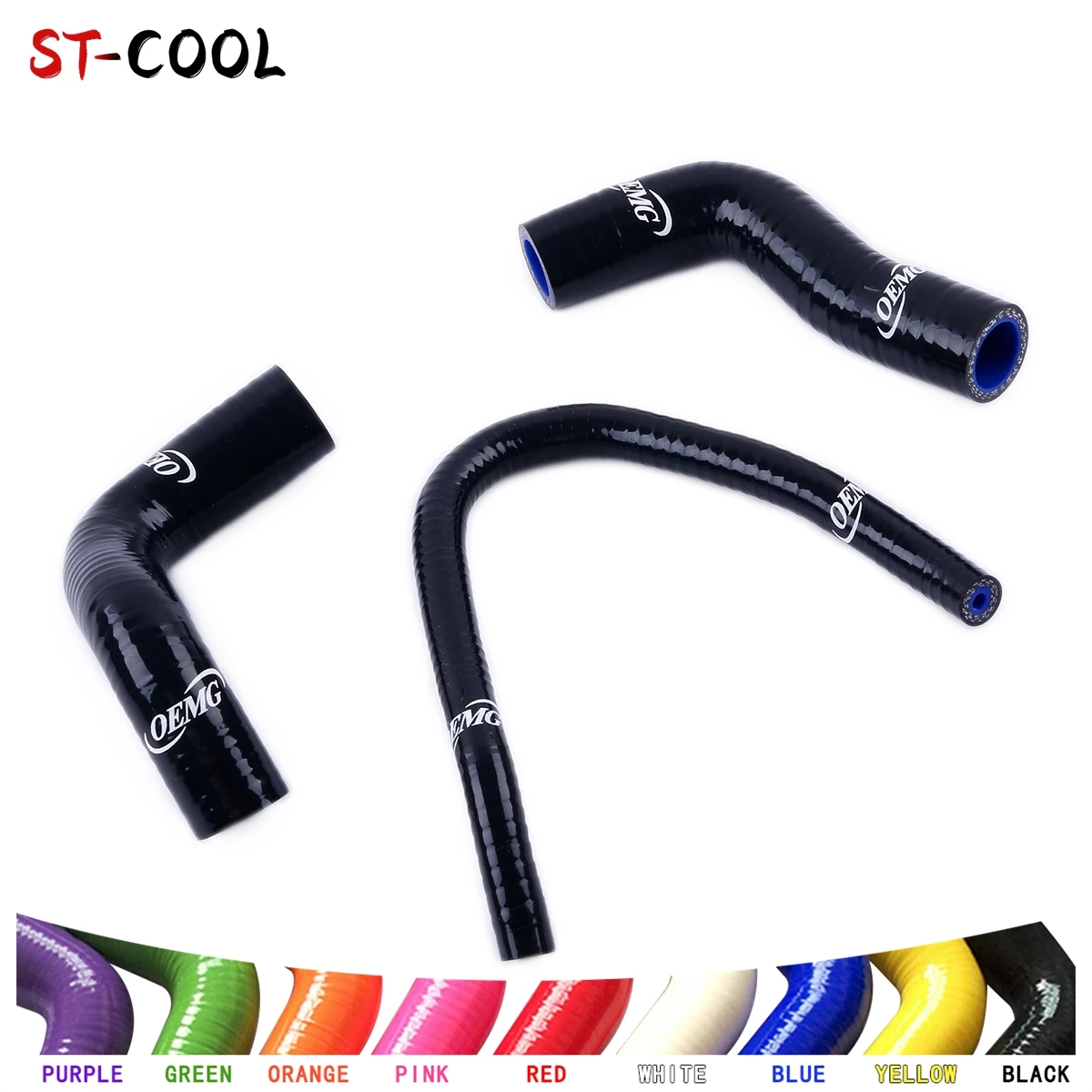 FOR 06-15 KAWASAKI ER6N 2013 ER6 ER6F 2006 2007 2008 2009 2010 2011 2012 2014 2015 SILICONE RADIATOR HOSES KIT 10 COLORS