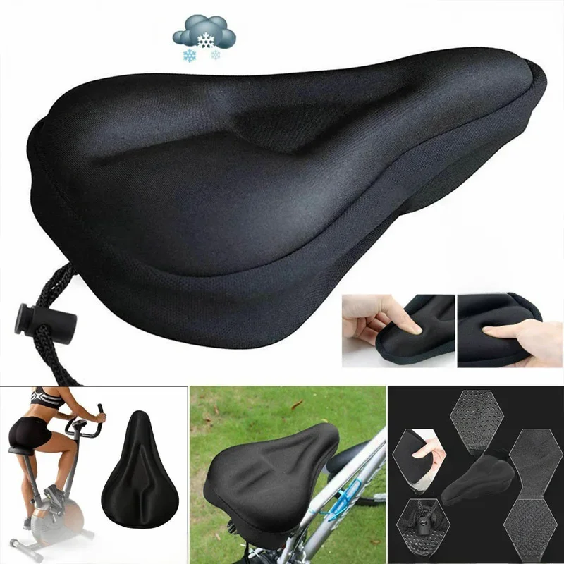 AliExpress ECIOSL 3D Soft Thickened Bicycle Seat Breathable Bicycle Saddle Seat Cover Comfortable Foam Seat Mountain