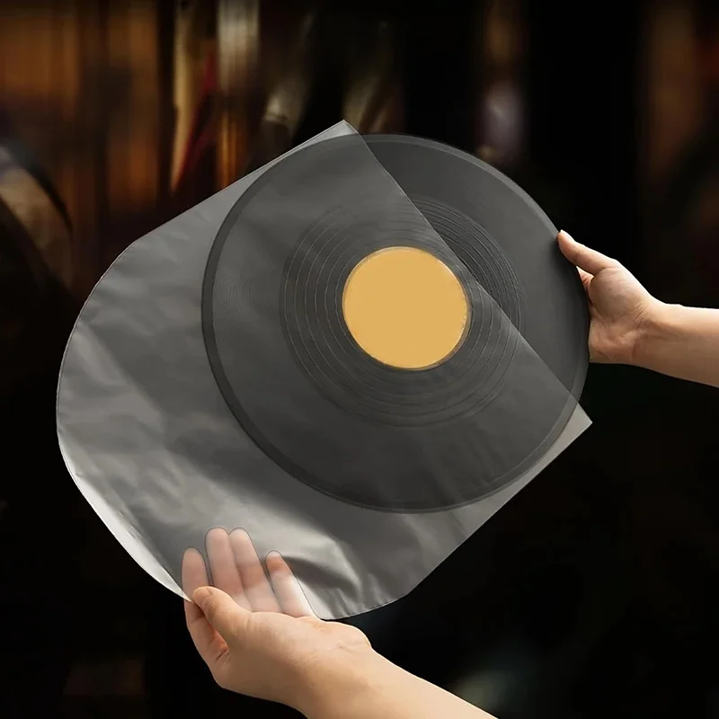 Protecteur de disque vinyle transparent 10/12 pouces, 50 pièces, couvercle en plastique transparent, conteneur sacs pour disques LP, manchons antistatiques pour disques