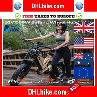 1000W mountain adult electric bicycle 48V20AH motorcycle style electric bicycle 20 inch dual oil disc off-road electric bicycle